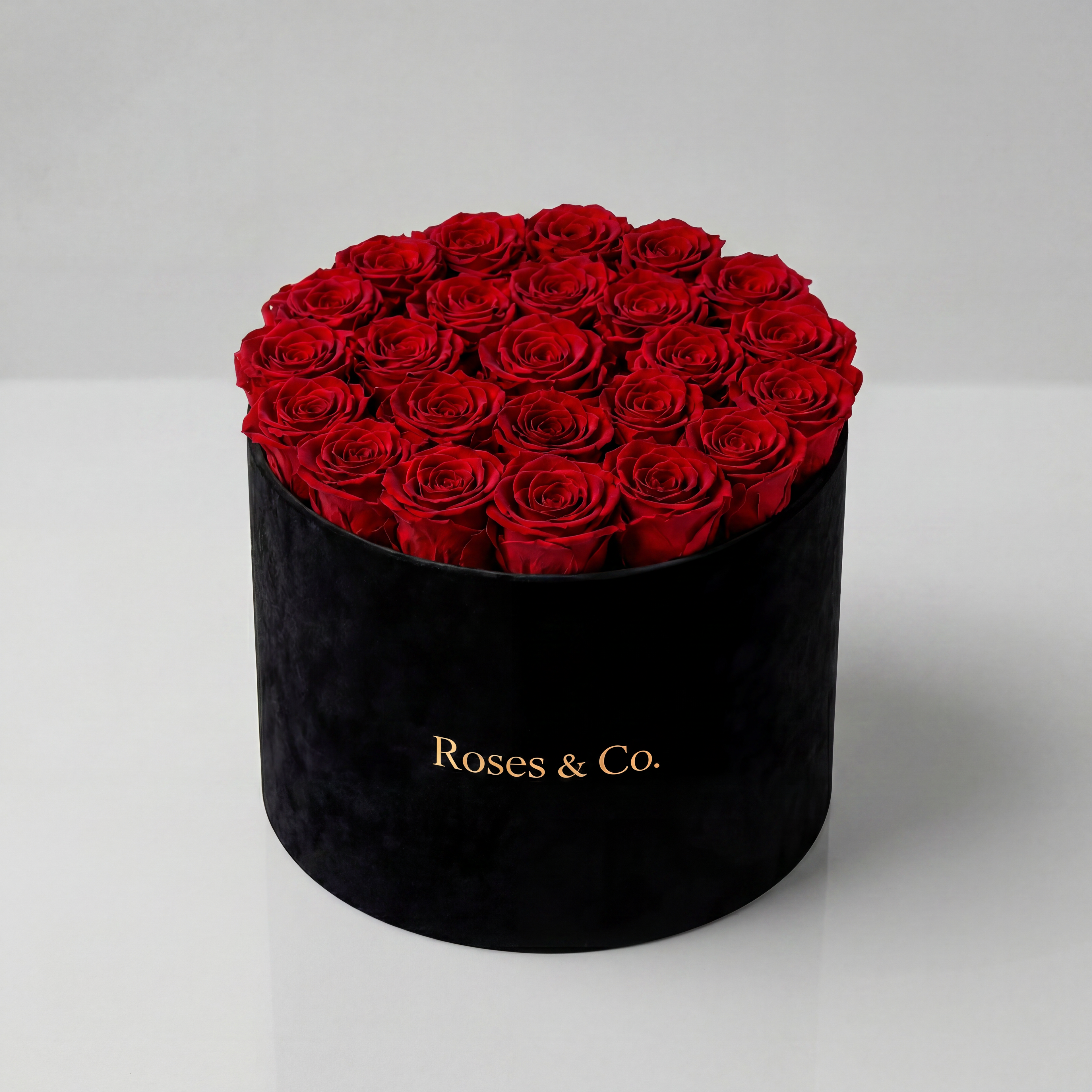 AMOUR — Rose Box with 21 Preserved Roses