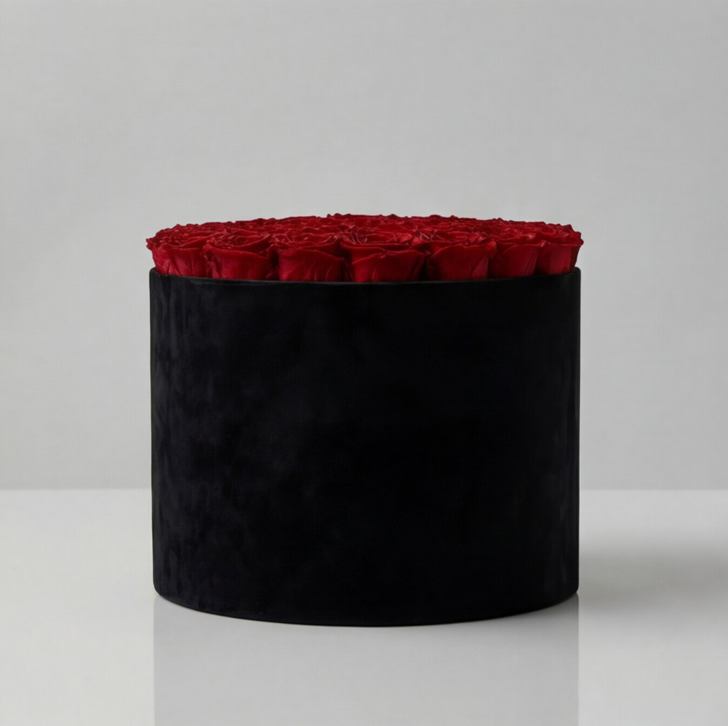 LUMIÈRE — Rose Box with 35 Preserved Roses