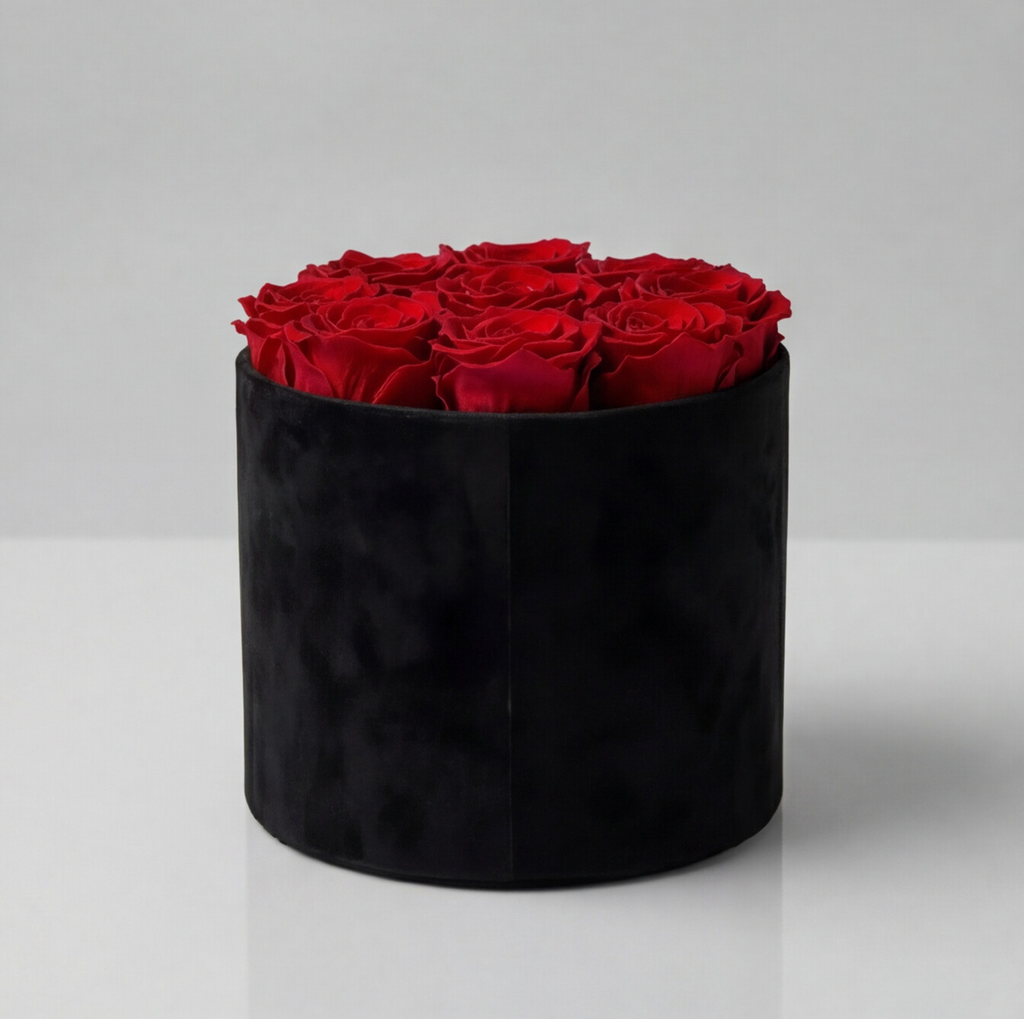 BELLE — Rose Box with 9 Preserved Roses