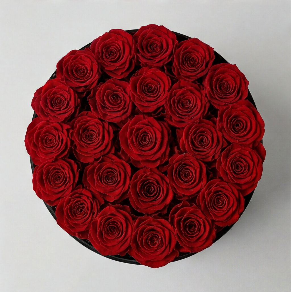 AMOUR — Rose Box with 21 Preserved Roses