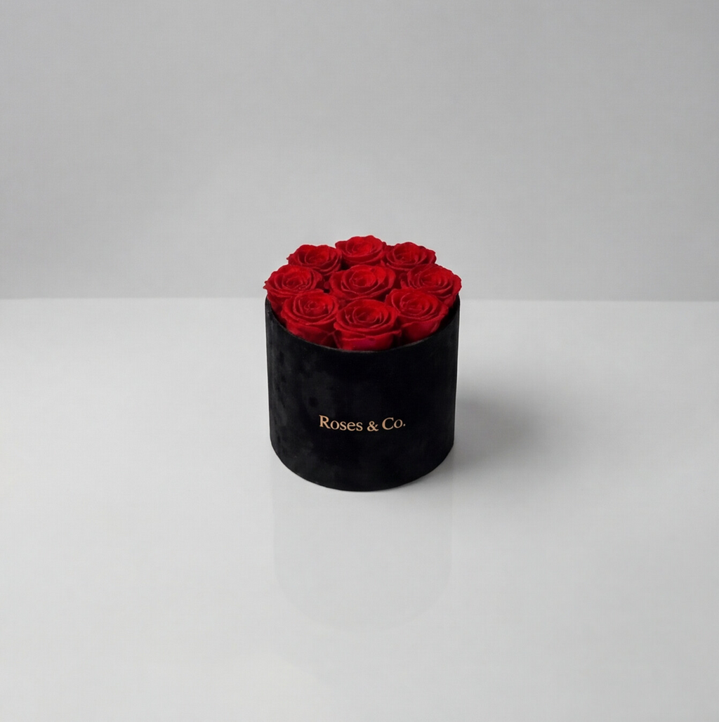 BELLE — Rose Box with 9 Preserved Roses