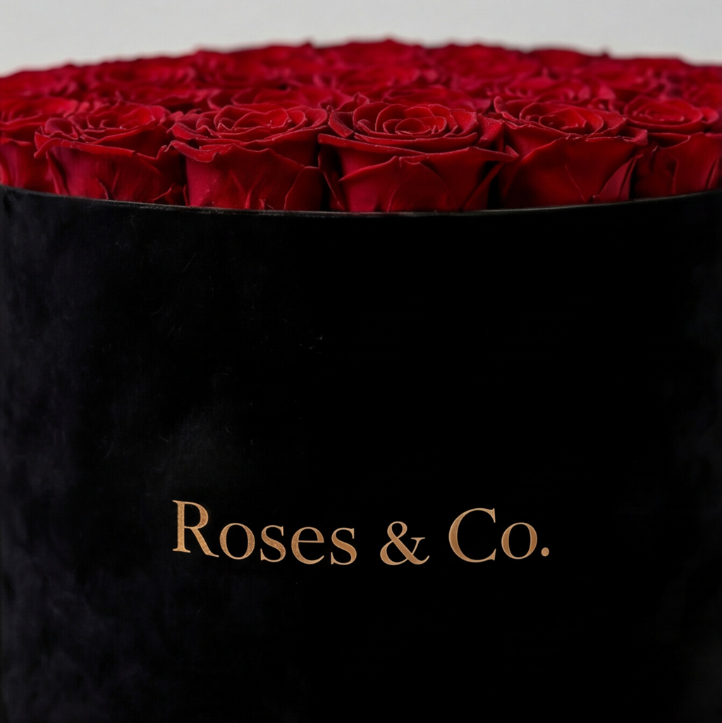 LUMIÈRE — Rose Box with 35 Preserved Roses