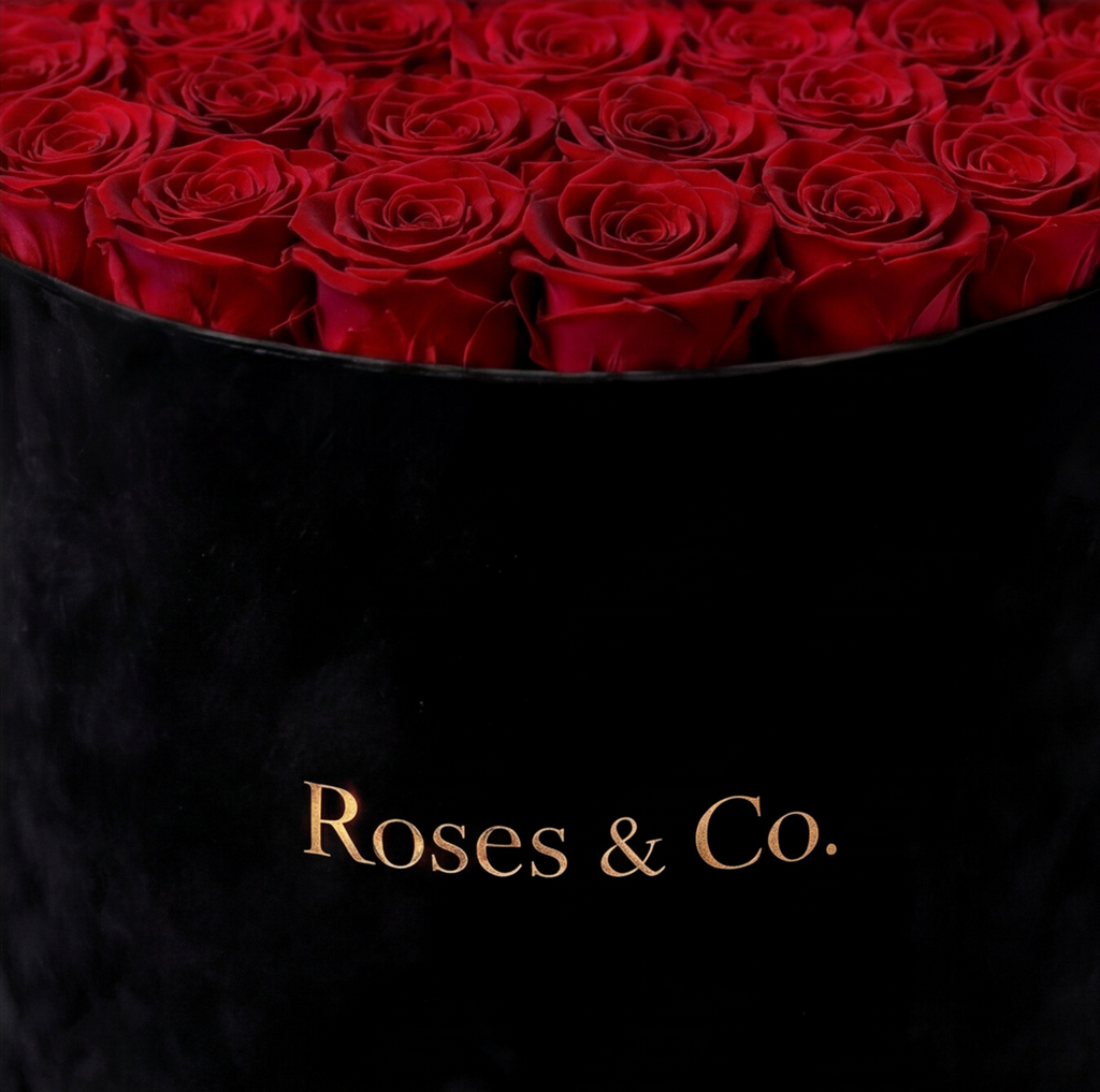 LUMIÈRE — Rose Box with 35 Preserved Roses